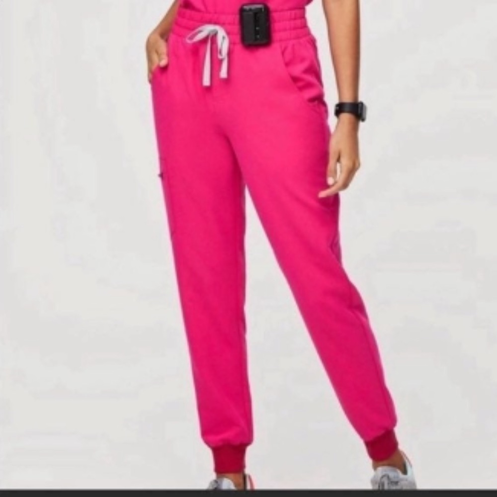 Figs Shocking Pink High Waist Zamoras XXSP